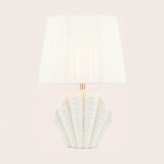 Calira Modern Ceramic Fabric Shell Table Light