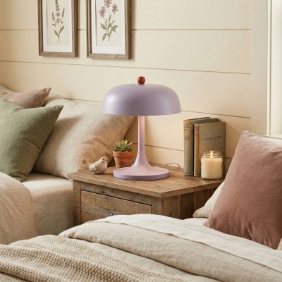 Olyssia Modern Metal Round Table Lamp