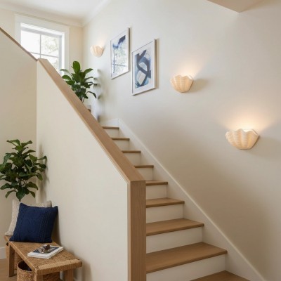 Virelith Modern Ceramic Shell Wall light