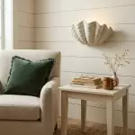 Virelith Modern Ceramic Shell Wall light