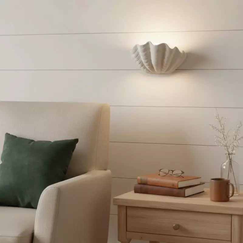 Virelith Modern Ceramic Shell Wall light