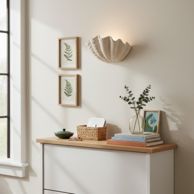 Virelith Modern Ceramic Shell Wall light