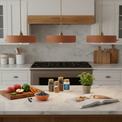 Astraiel Modern Ceramic Round Pendant Light