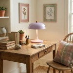 Olyssia Modern Metal Round Table Lamp