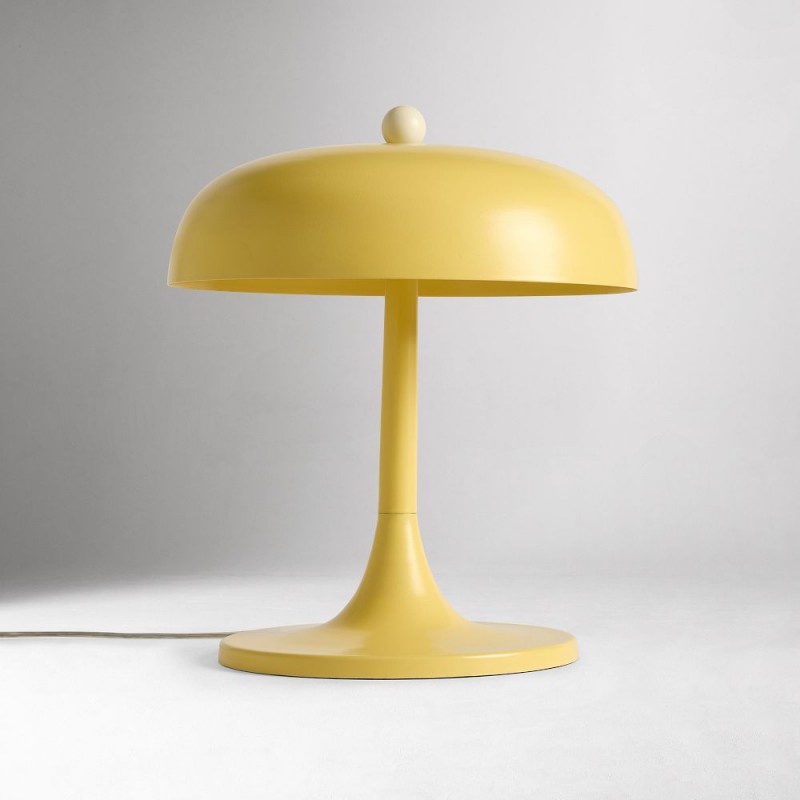 Olyssia Modern Metal Round Table Lamp