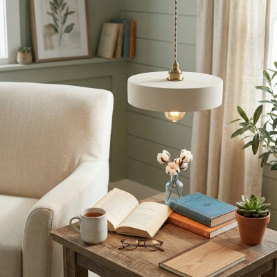 Astraiel Modern Ceramic Round Pendant Light