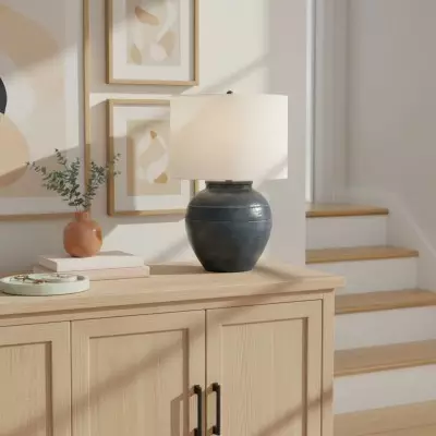 Elowyn Modern Ceramic Round Table Light