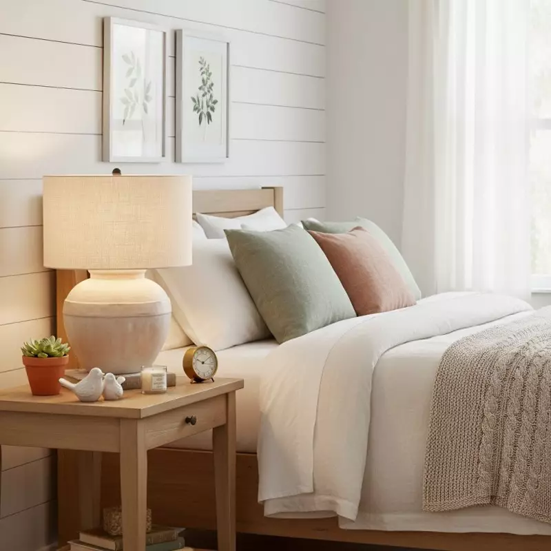 Elowyn Modern Ceramic Round Table Light