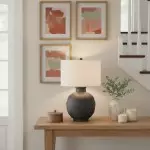 Elowyn Modern Ceramic Round Table Light
