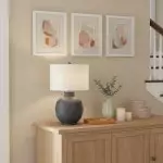 Elowyn Modern Ceramic Round Table Light