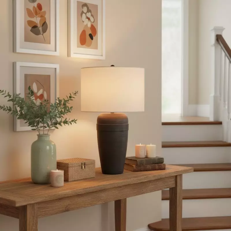 Elowyn Modern Ceramic Round Table Light