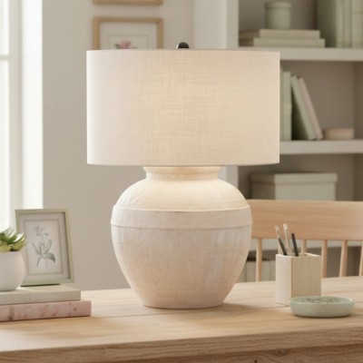 Elowyn Modern Ceramic Round Table Light