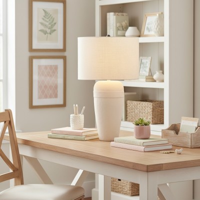 Elowyn Modern Ceramic Round Table Light