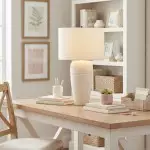 Elowyn Modern Ceramic Round Table Light