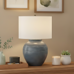 Elowyn Modern Ceramic Round Table Light