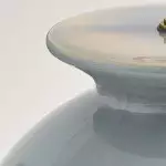 Sylune Modern Ceramic Fabric Round Table Light