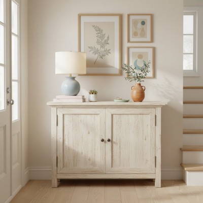 Sylune Modern Ceramic Fabric Round Table Light