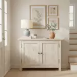 Sylune Modern Ceramic Fabric Round Table Light