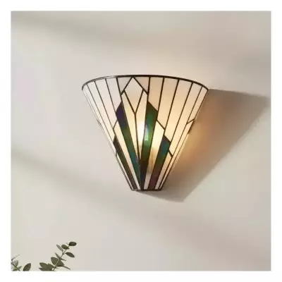 Eirwyn Tiffany Stained Glass Wall Sconce