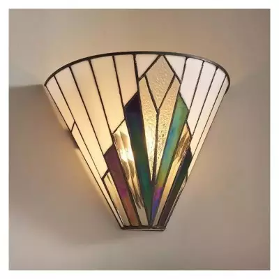 Eirwyn Tiffany Stained Glass Wall Sconce