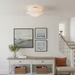 Luneth Modern Fabric Double Layer Ceiling Light