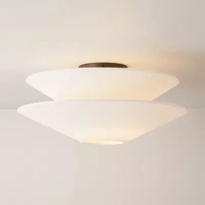 Luneth Modern Fabric Double Layer Ceiling Light