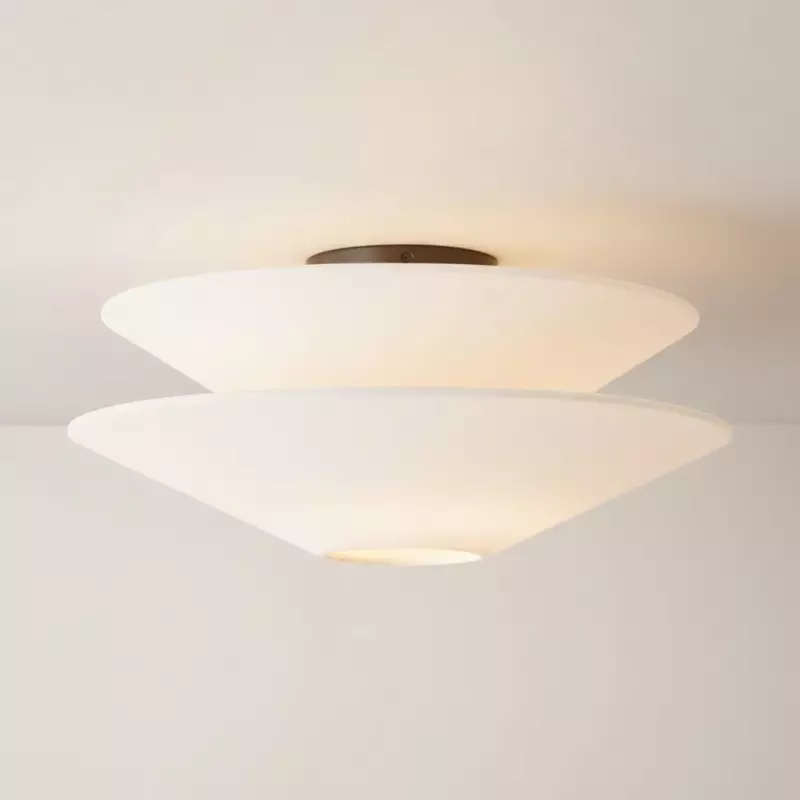 Luneth Modern Fabric Double Layer Ceiling Light