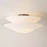 Luneth Modern Fabric Double Layer Ceiling Light