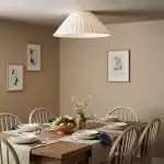 Zephiris Vintage Pleated Fabric Cone Ceiling Light