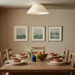 Zephiris Vintage Pleated Fabric Cone Ceiling Light