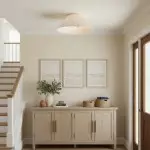 Zephiris Vintage Pleated Fabric Cone Ceiling Light