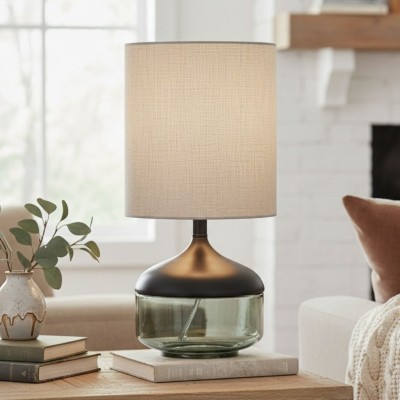 Orithyia Modern Glass Round Table Lamp