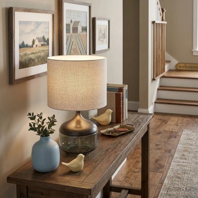 Orithyia Modern Glass Round Table Lamp