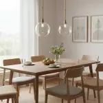 Savion Clear Glass Globe Pendant Light