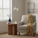 Savion Clear Glass Globe Pendant Light