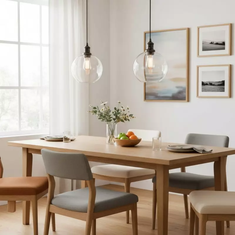 Savion Clear Glass Globe Pendant Light