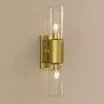 Zeylen Frances Water Ripple Glass Double Tube Sconce