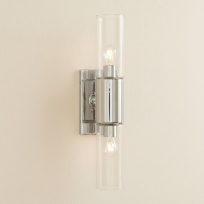 Zeylen Frances Water Ripple Glass Double Tube Sconce
