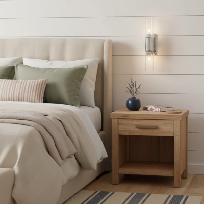 Zeylen Frances Water Ripple Glass Double Tube Sconce