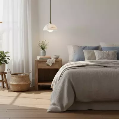 Bertie Farmhouse Alabaster Dome Pendant Light