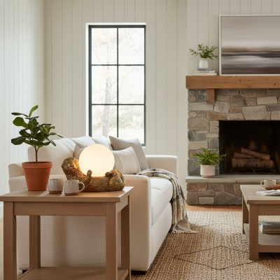 Alton Modern Polyresin Icon Table Lamp