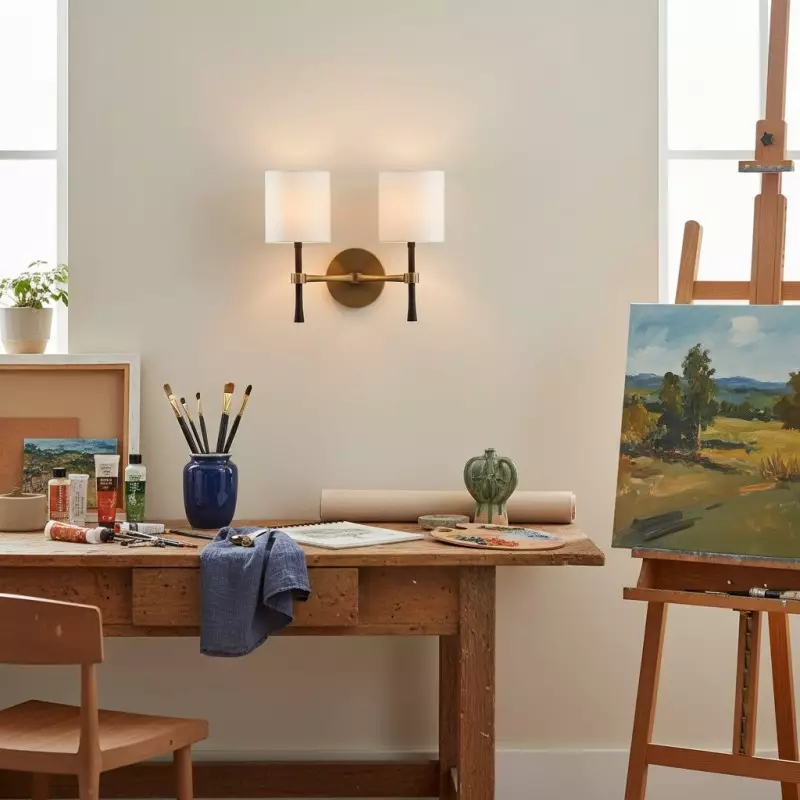 Avery Vintage Brass 2-Light Sconce