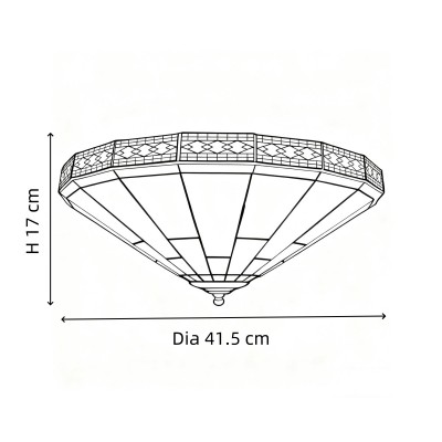 Avelune Tiffany Glass Ceiling Light