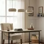 Veloria Scandinavian Travertine Round Pendant Light