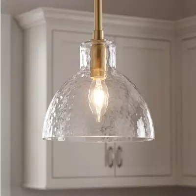 Keen Farmhouse Glass Dome Pendant Light