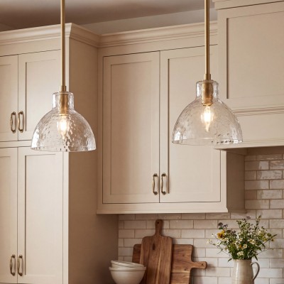 Keen Farmhouse Glass Dome Pendant Light