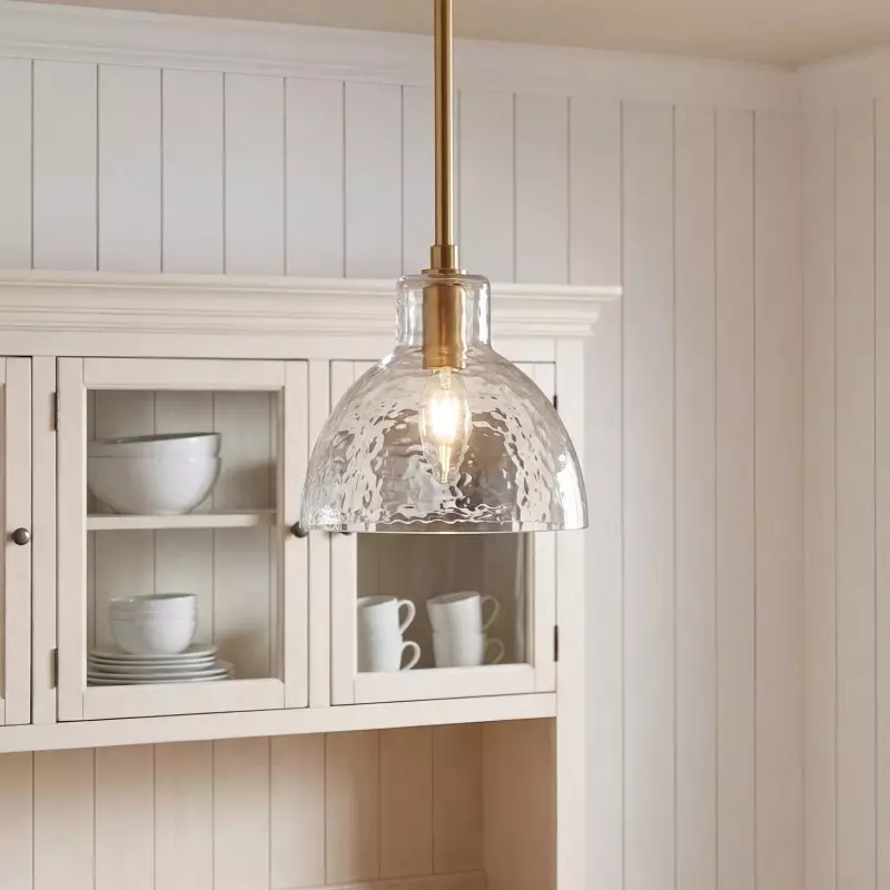 Keen Farmhouse Glass Dome Pendant Light