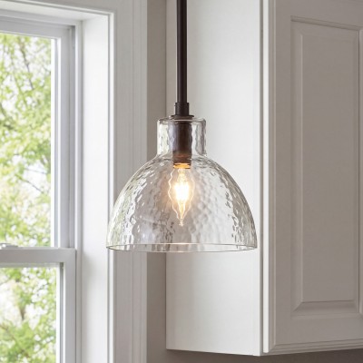 Keen Farmhouse Glass Dome Pendant Light