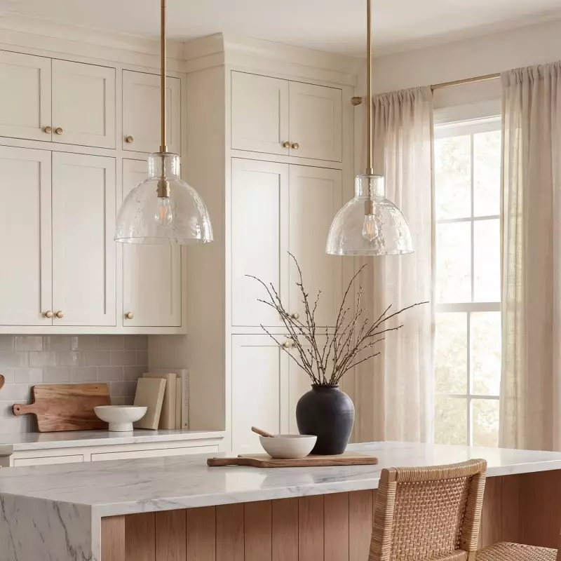 Keen Farmhouse Glass Dome Pendant Light