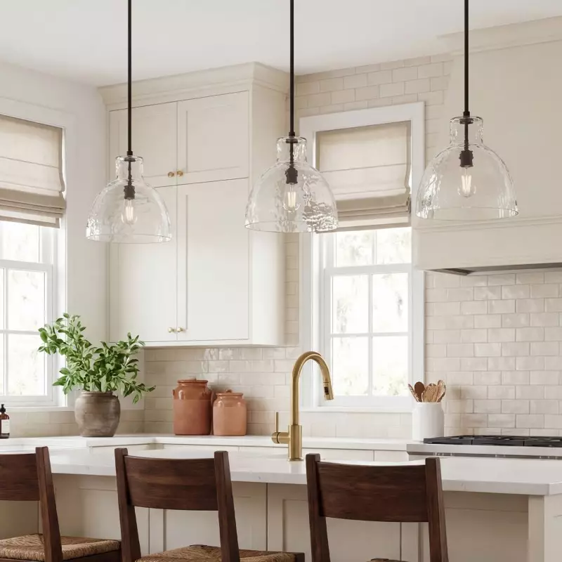 Keen Farmhouse Glass Dome Pendant Light
